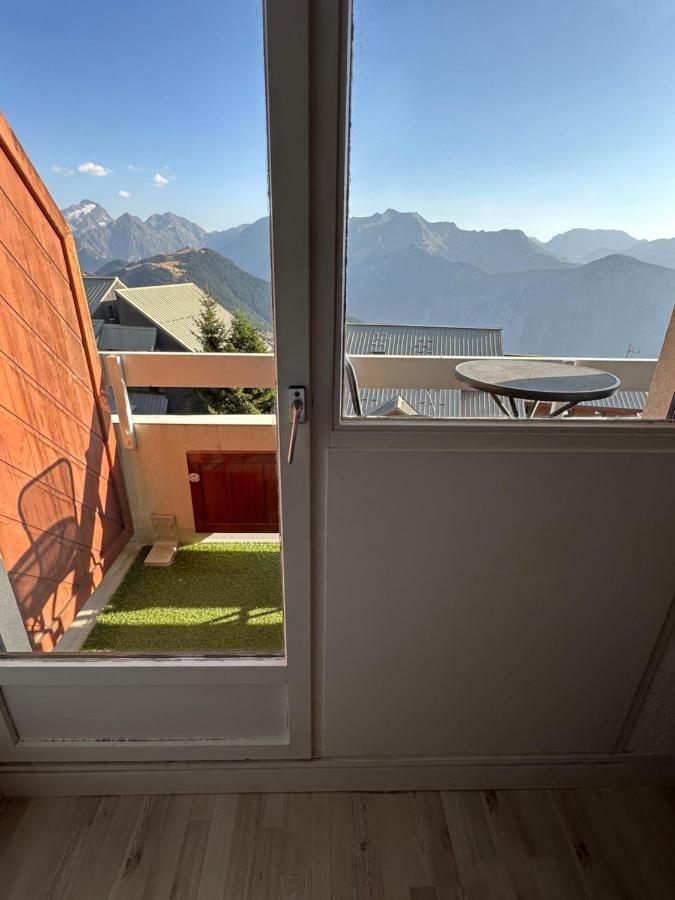 Sunny Studio 25 M2 Mountain View Balcony In Alpe D Huez District Eclose Alpe d'Huez Ngoại thất bức ảnh